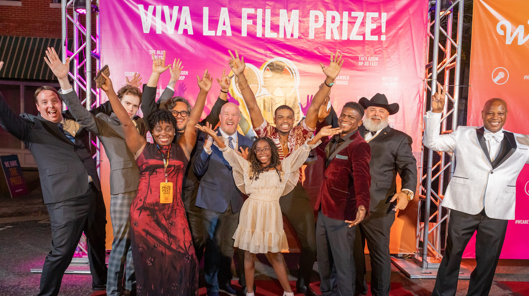 Film Prize Red Carpet Hands Up