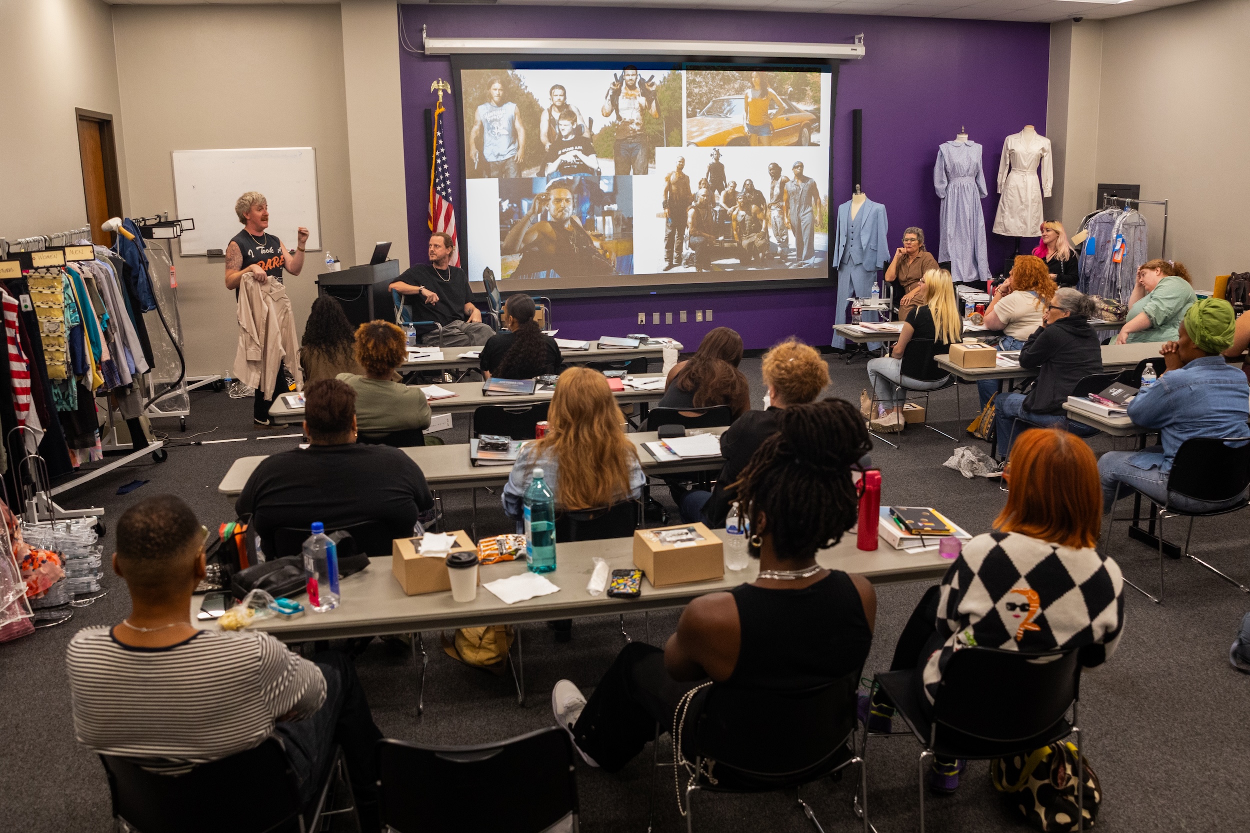 Students in a classroom.
